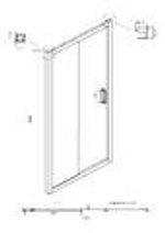 Душевое ограждение Ambassador Forsa 17022217ABB-80ABB (110х80х200) прямоугольник,черный,стекло тонированное,раздвижная,2 места