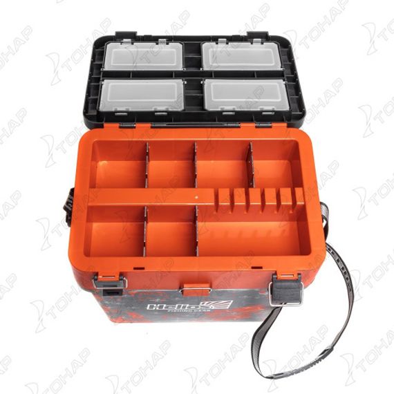 Ящик рыболовный зимний SHARK оранжевый (HS-IB-19-SHO) Helios