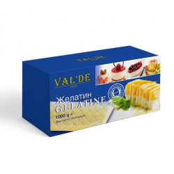 Желатин листовой Val`de (Германия) 50гр