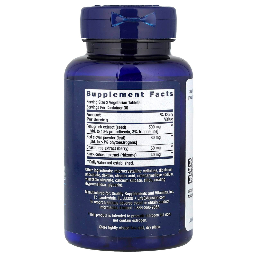 Life Extension, Women's Health, Estrogen Balance Elite, 60 вегетарианских таблеток