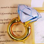 Шар с клапаном (16''/41 см) Мини-фигура, Кольцо с бриллиантом, 1 шт.