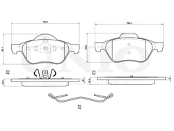 Колодки тормозные диск. передние UNIO BRP-20365