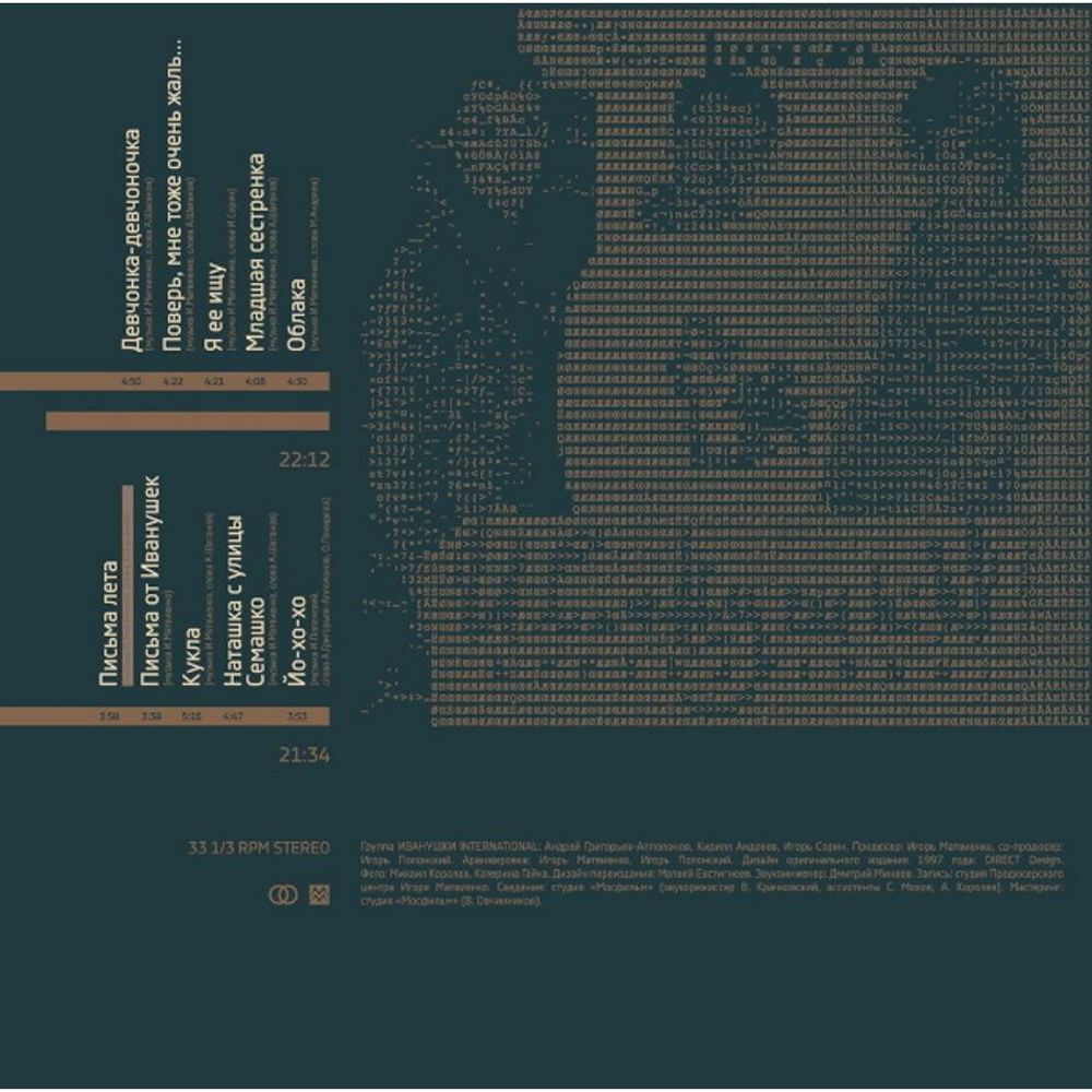 Иванушки International. Твои Письма. Coloured, Blue (LP)