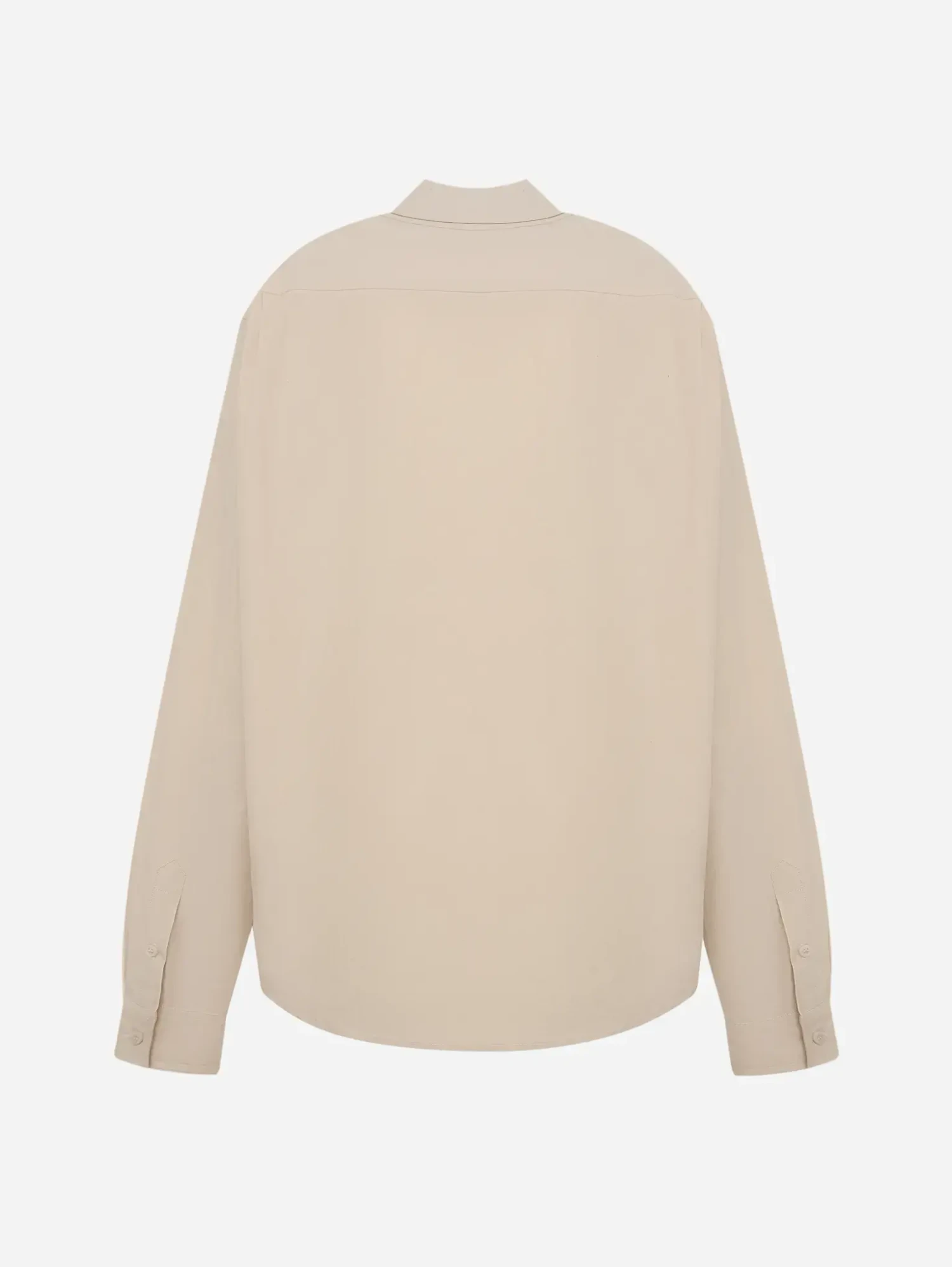 Рубашка из итальянского хлопка бежевая