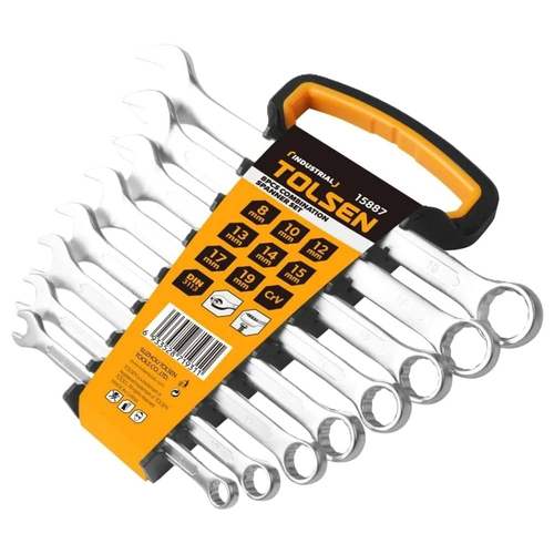 Набор ключей гаечных комбинированных TOLSEN 8-19мм 8шт. 15887