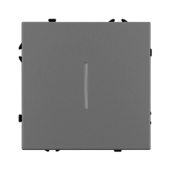 Механизм выключателя одноклавишный проходной LED SWT-NOBE-MKP1-SFPL-L-GR (230V, 10A) (Arlight, -) 054263