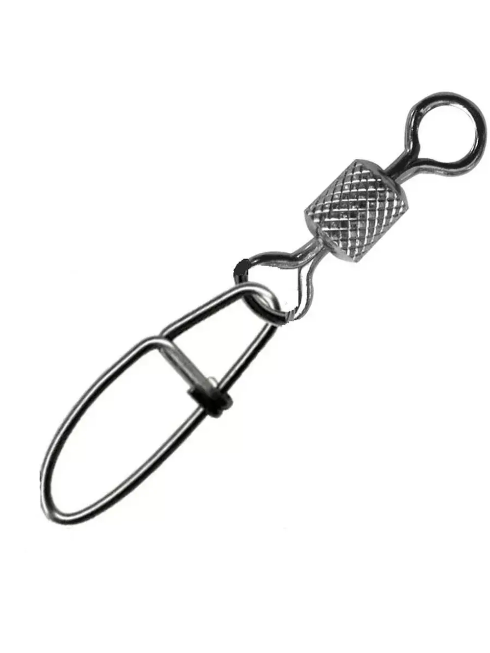 Карабин с вертлюгом для рыбалки SY-3025 №02 (упк. 8 шт.)