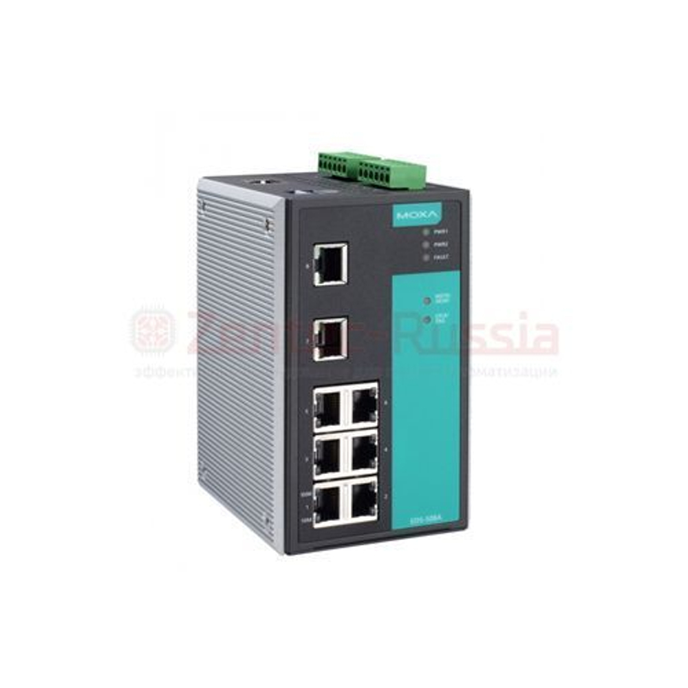 MOXA EDS-508A-T промышленный управляемый Ethernet коммутатор, 8 портов 10/100 BaseT(X) (разъем RJ45)