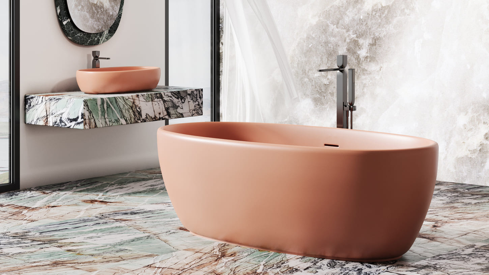 Ванна LUCE 170x85 матовая покраска по RAL полностью