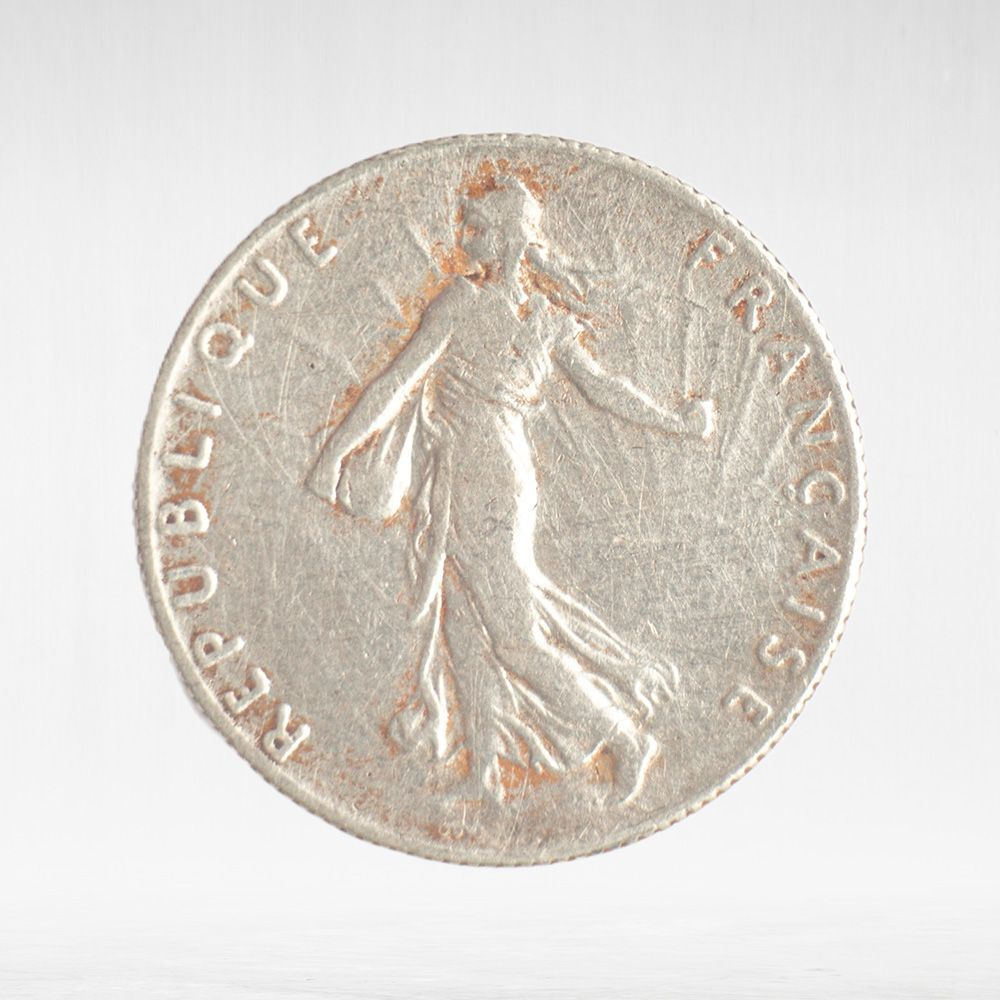 France, 50 Centimes 1916 - Signature "O.Roty", VF