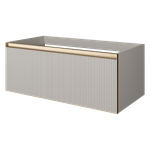 Armadi Art QUATRO 1 100CM тумба рифл CASHMERE FUGA профиль MATT GOLD