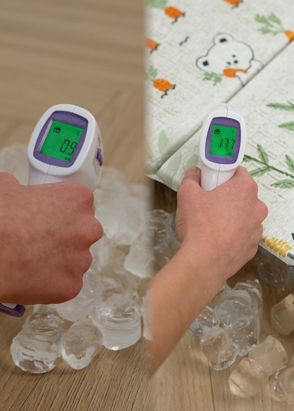 Коврик детский складной 180x200x1.5см "Мишка-садовник"