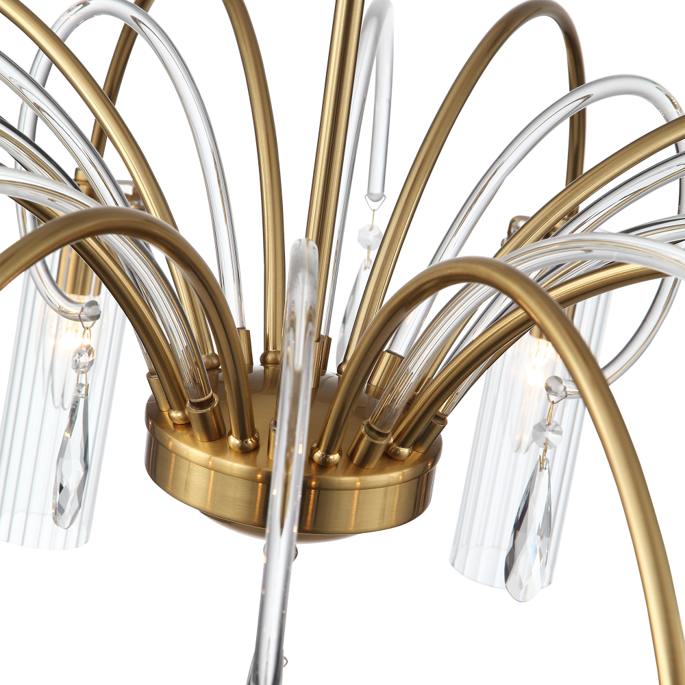 SL1401.303.10 Люстра подвесная ST-Luce Латунь/Латунь, Прозрачный E14 10*40W ЛЮМИНЕРА