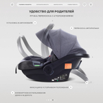 Детская коляска Rant Garda 3 в 1 с автокреслом Carry Pro Graphite Mocca