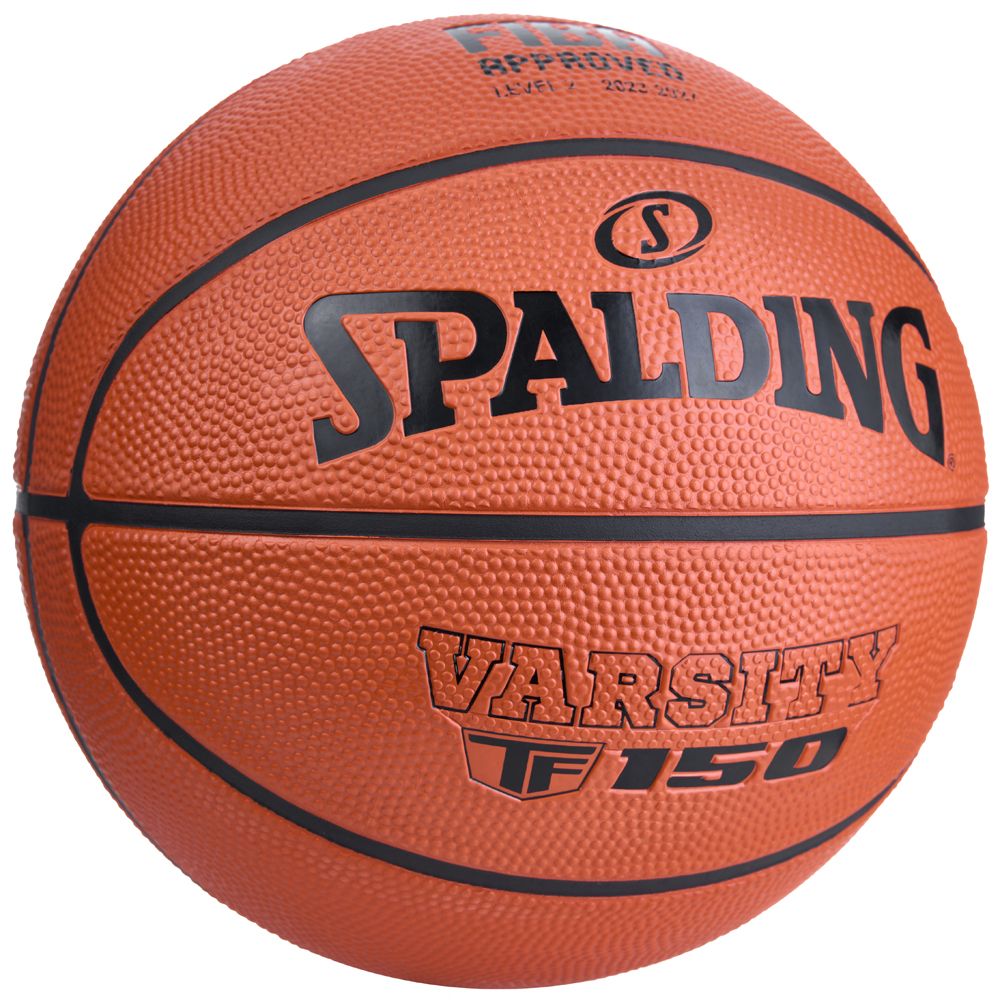 Мяч баск. SPALDING TF-150 Varsity Logo FIBA 84422z, р.6, FIBA Approved (Level 2),резина, коричн-черн