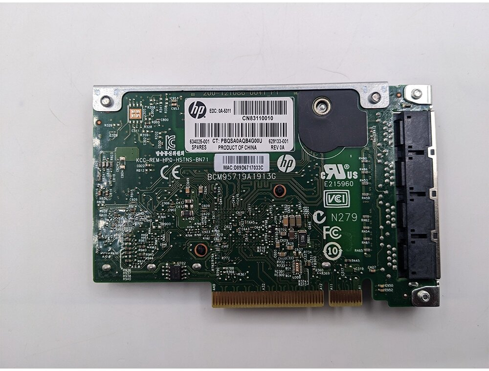 Сетевая карта HPE 331FLR 1GB 4-Port ETHERNET Gen8 629135-B21 789897-001 684208-B21 634025-001 629133-001 HSTNS-BN71 BCM95719A1913GHP