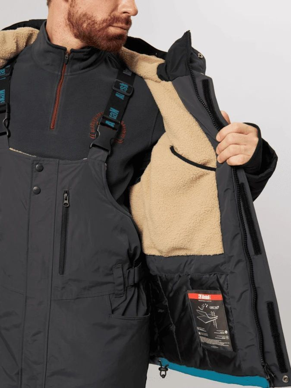 Костюм зимний Alaskan Dakota Stream XL зеленый/серый/черный (куртка+ полукомбинезон)