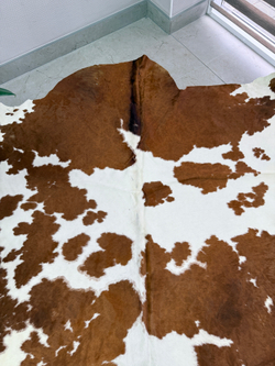 Коровья шкура на пол натуральная. 200 х 190 см