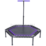 Каркасный батут с Т-образной ручкой, диаметр 4 фт, черно - фиолетовый