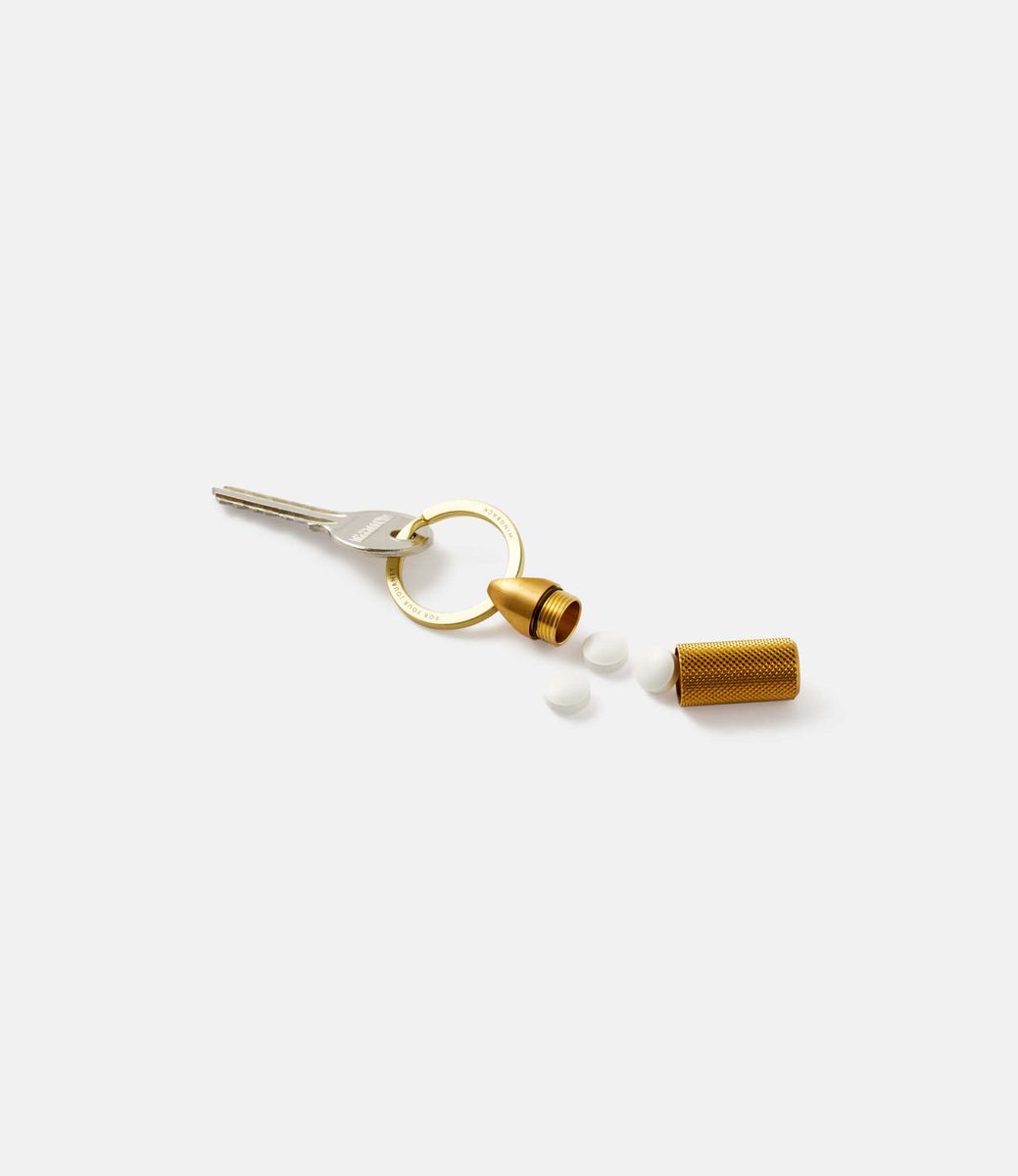 Wingback Key Cache Brass — ключница с тайником