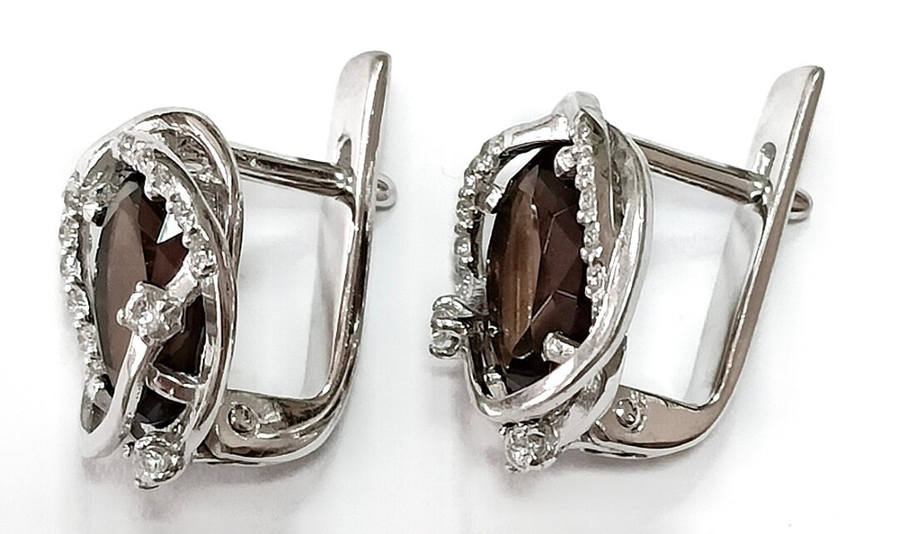 Ювелирные серьги "Эстерелла" из серебра 925-й пробы