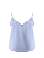 Легкий пижамный комплект Zora с кружевом (Размер: S) (Цвет: сиреневый)