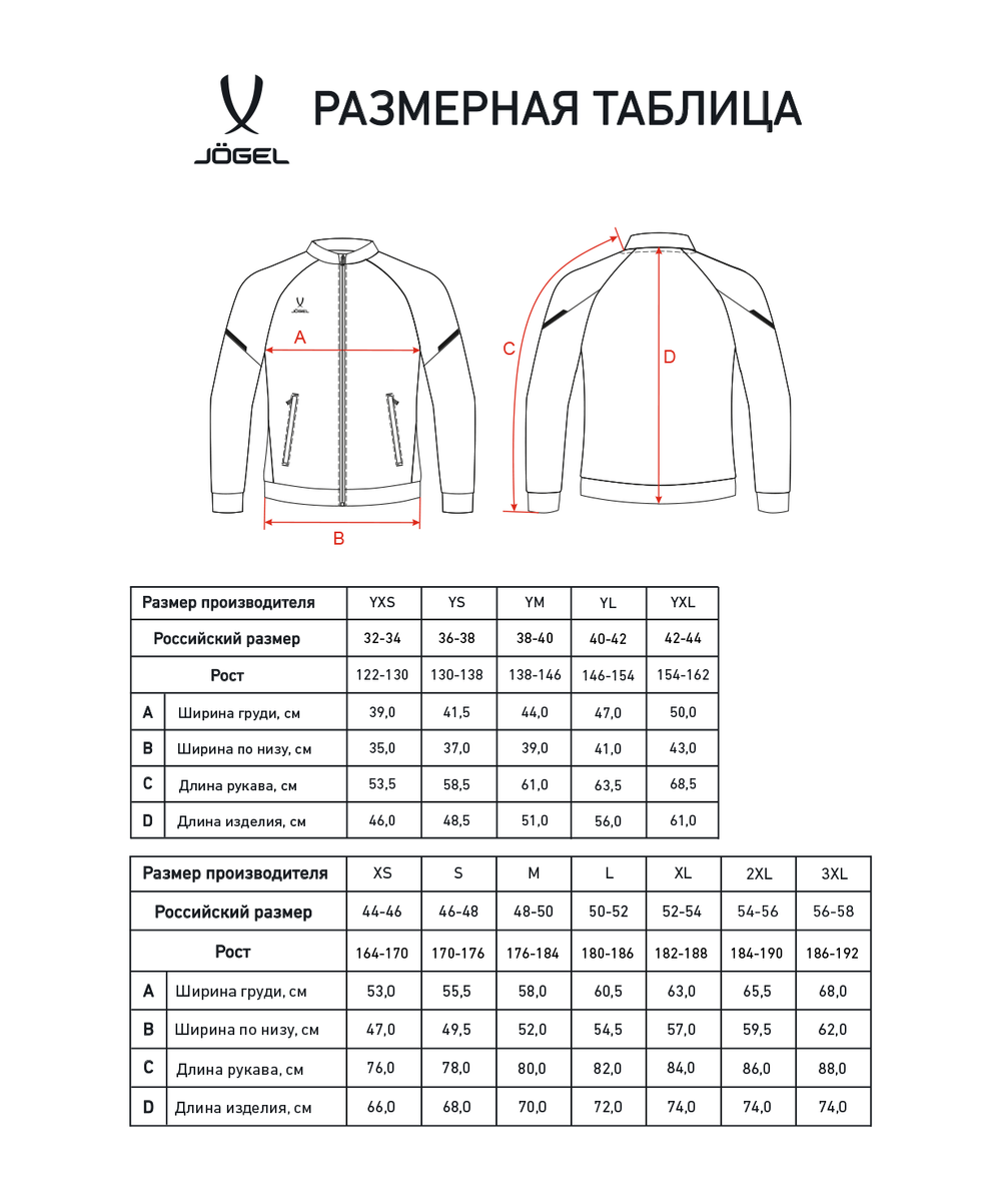 Олимпийка JÖGEL CAMP 2 Track Jacket, темно-синий, детский