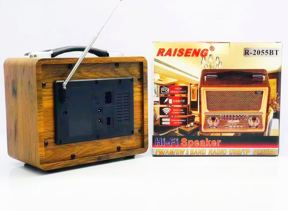 Радиоприемник в стиле ретро +MP3 плеер Raiseng R-2055Bluetooth