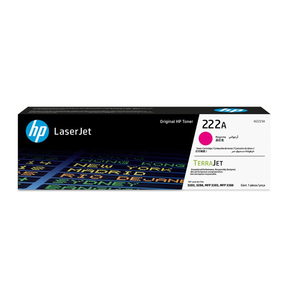 Картридж HP W2223A (222A) для Color LaserJet Pro 3203/3288/3303/3388 пурпурный (1.2K)