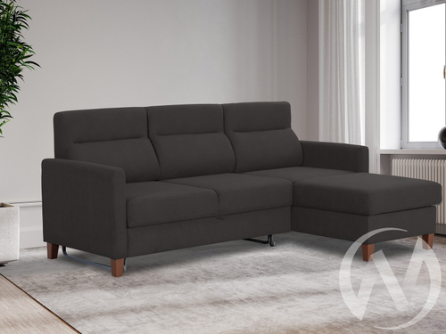 Диван угловой Марсель (ДУ) FROZEN 06 (темно-серый с мелкими разводами)