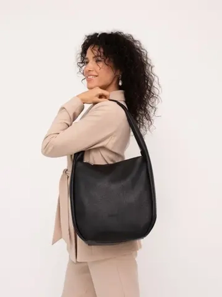 Сумка большая через плечо шоппер мешок