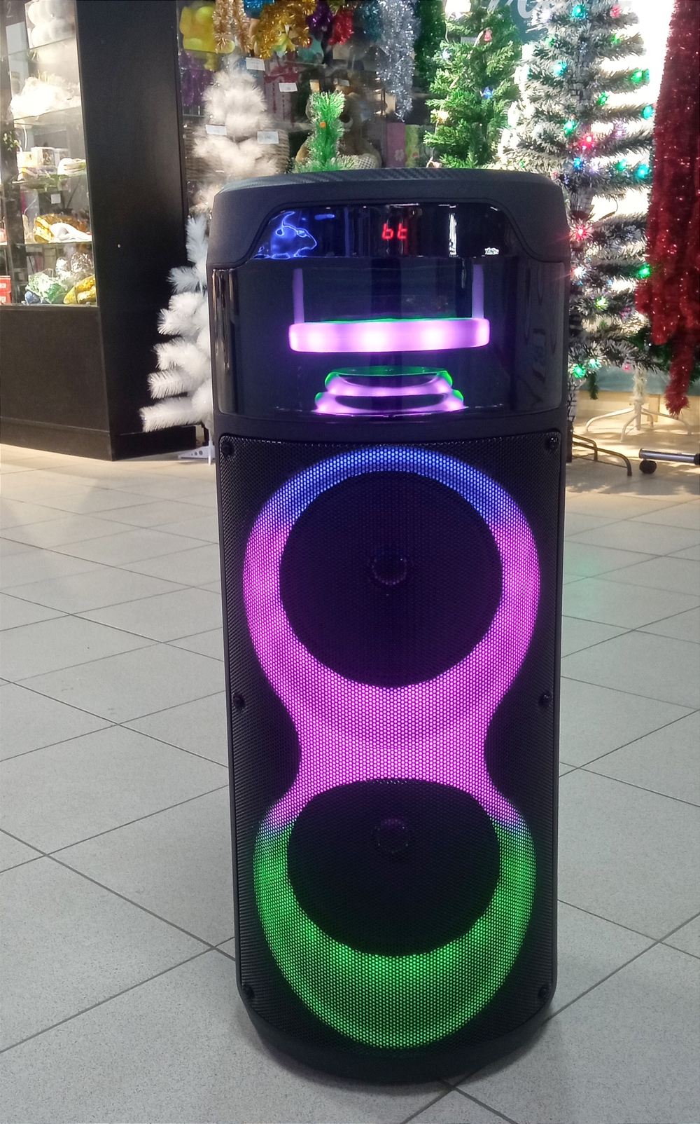 Напольная колонка Sing-e ZQS-8222 (8"40W/6A/+бесп.микрофон)