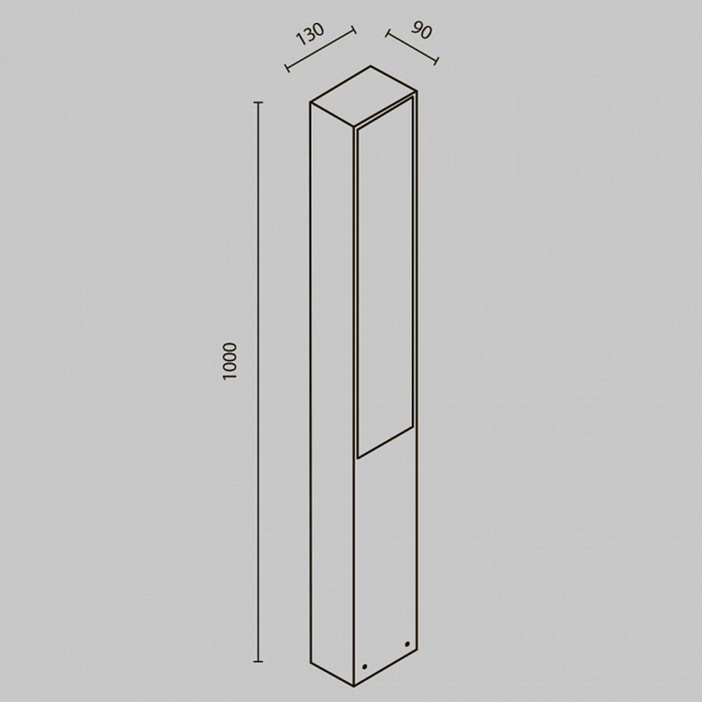 Наземный низкий светильник Maytoni Blitz O470FL-L20GF3K