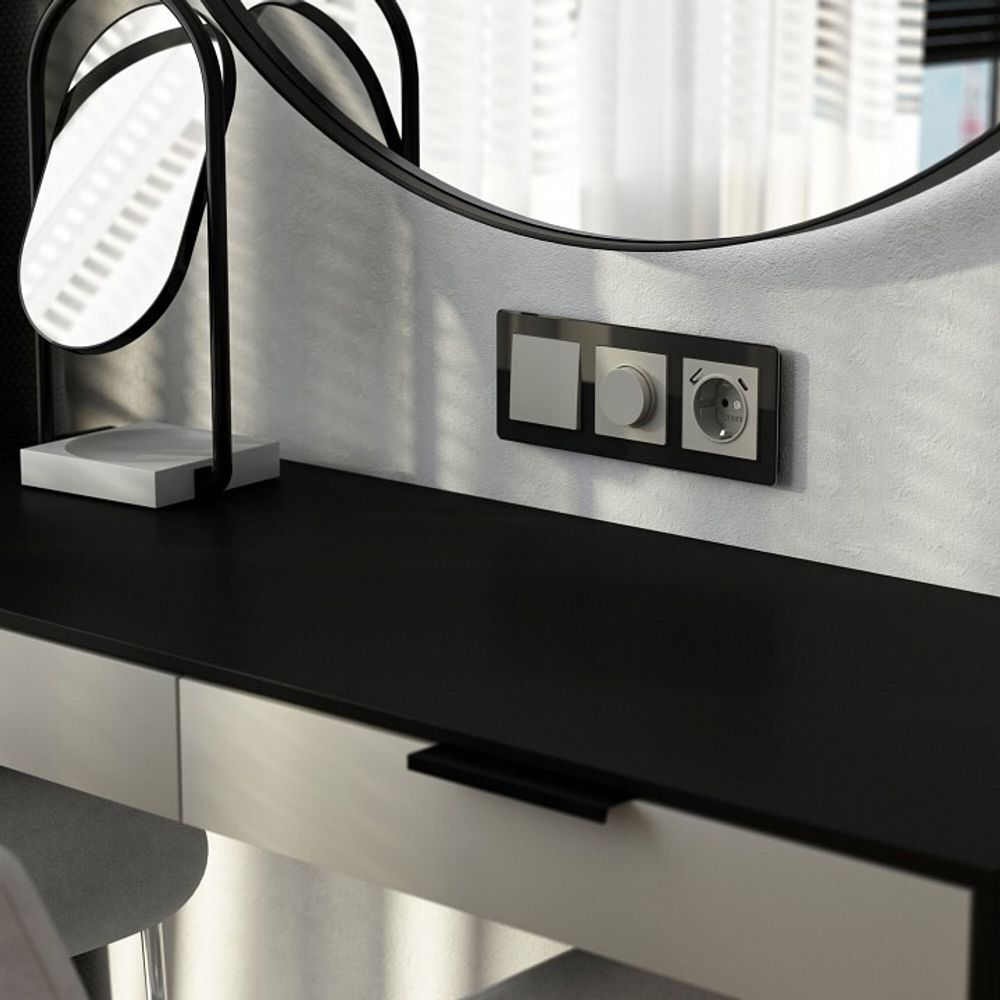 Клавиша для выключателя перекрестного Werkel дымчатый W1219004