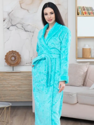 Халат женский без капюшона EMILY Бризовый