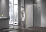 Душевая перегородка Walk-In VSW-1H900CLG, 900*2000, матовый золотой, стекло прозрачное