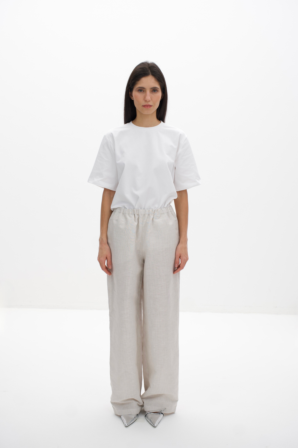 Брюки Mila изо льна и хлопка