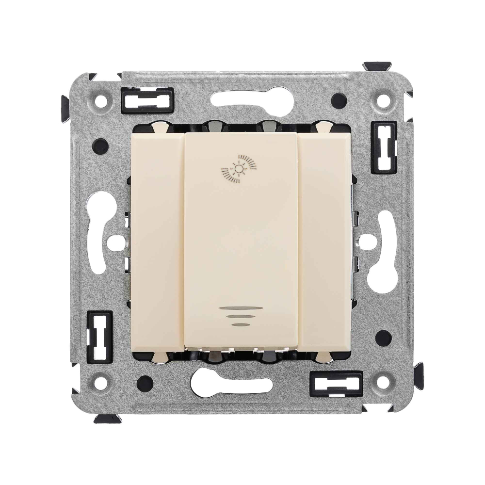 Диммер кнопочный в стену, "Avanti", "Ванильная дымка"