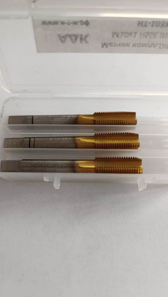 Метчик компл. DIN-352/3 М10х1 HSSE INOX TiN HT-103X