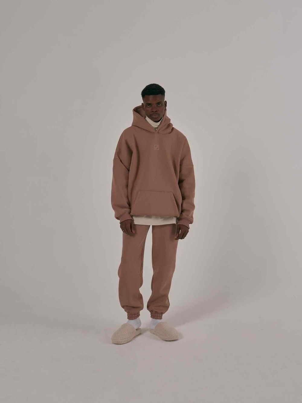 Худи One Two Multicolor С Начесом синопия фреско