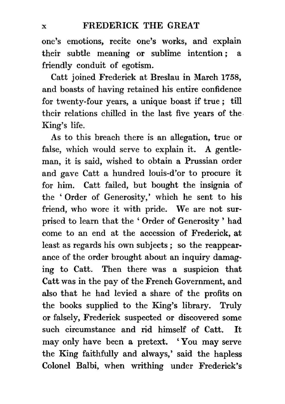 Frederick the Great, the memoirs of his reader, Henri de Catt (1758-1760). Vol. 1 | Flint F. S.