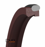 Грязесъемное уплотнение Trelleborg из ПТФЕ российского производства, полный аналог Trelleborg WE5 Turcon Excluder 5