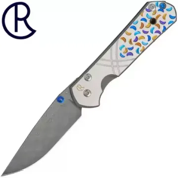 Складной нож Chris Reeve Large Sebenza L21-1184 с клинком из стали Stainless Damascus, рукоять титан
