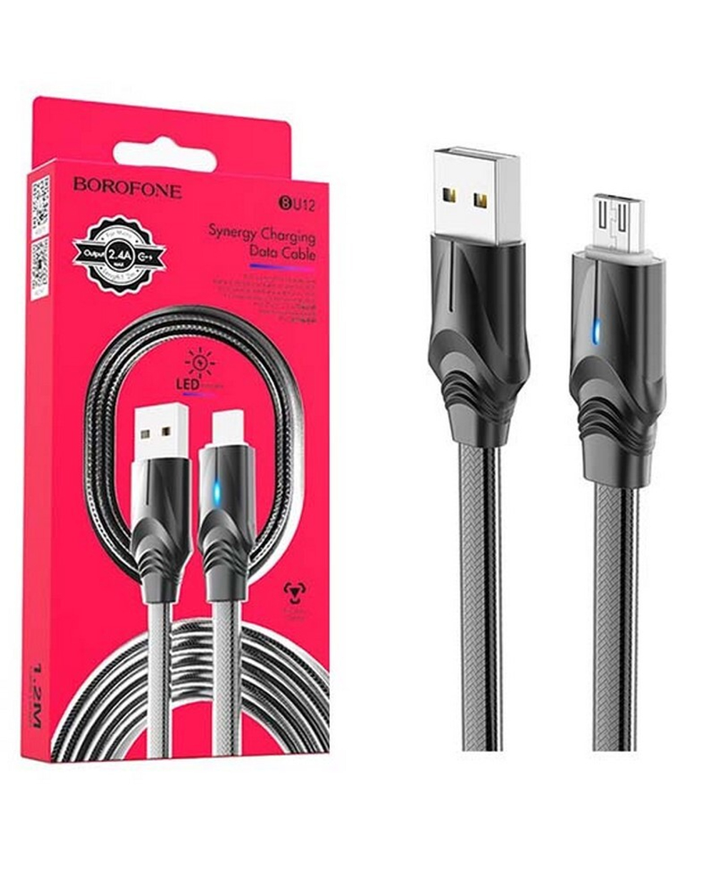 Кабель USB - Micro BOROFONE BU12 (черный) 1м