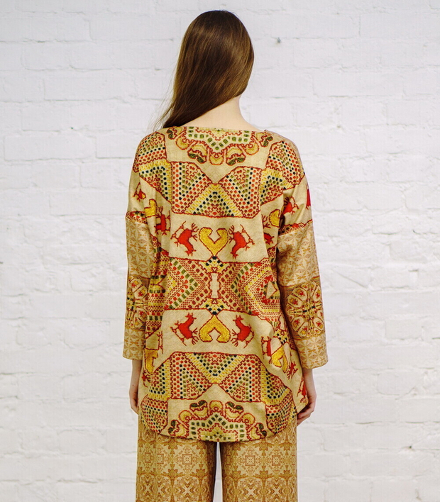 Туника "Оберег", по мотивам старинной русской вышивки