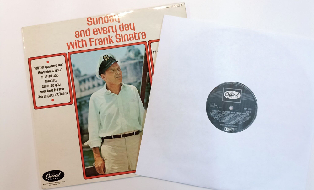 Винтажная виниловая пластинка LP Frank Sinatra Sunday And Every Day With Frank Sinatra (UK 1969)