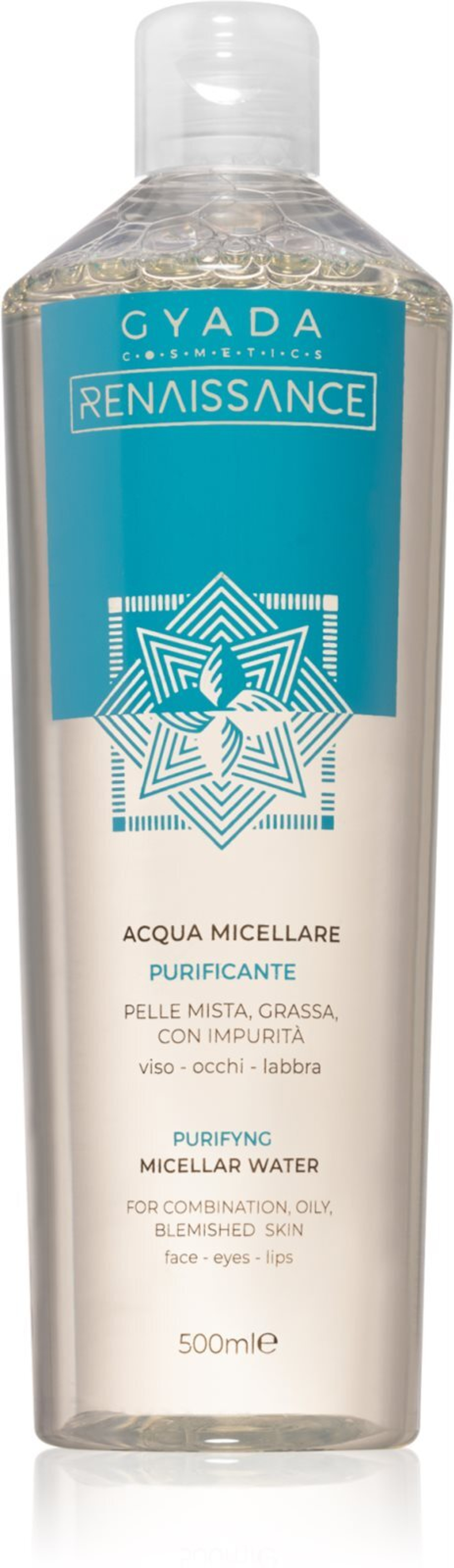Gyada Cosmetics Reinassance - мягко очищающая мицеллярная жидкость /   500  ml  / GTIN 8054609980166