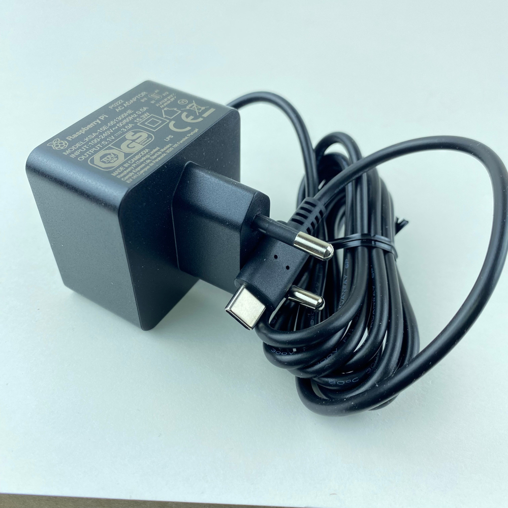 Оригинальный блок питания для Raspberry Pi 4 черный цвет