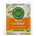 Traditional Medicinals, Organic Gas Relief, ромашка и мята, без кофеина, 16 упакованных чайных пакетиков, 24 г (0,85 унции)