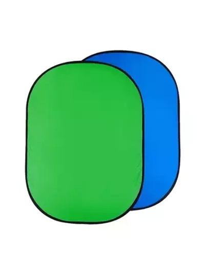 Фон тканевый на гибком каркасе RAYLAB RF-12 Green/Blue 100*150cm